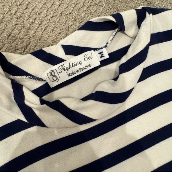 Fighting Eel Striped Swing Dress, M - Picture 4 of 5